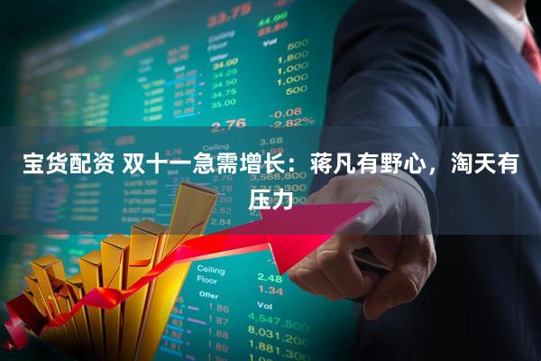 宝货配资 双十一急需增长：蒋凡有野心，淘天有压力